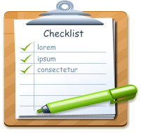 Checklist lorem ipsum consectetur